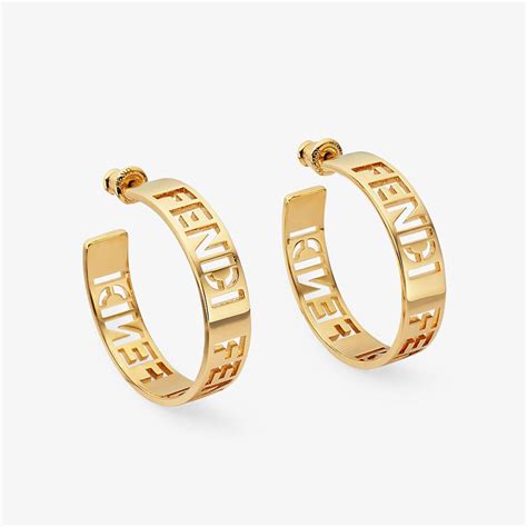 fendi small signature earrings|genuine Fendi earrings.